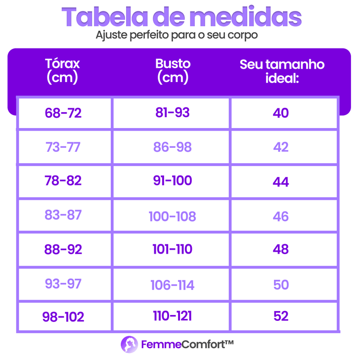 Sutiã Femme Comfort™ Premium - Suporte Máximo - PAGUE 1 e LEVE 2